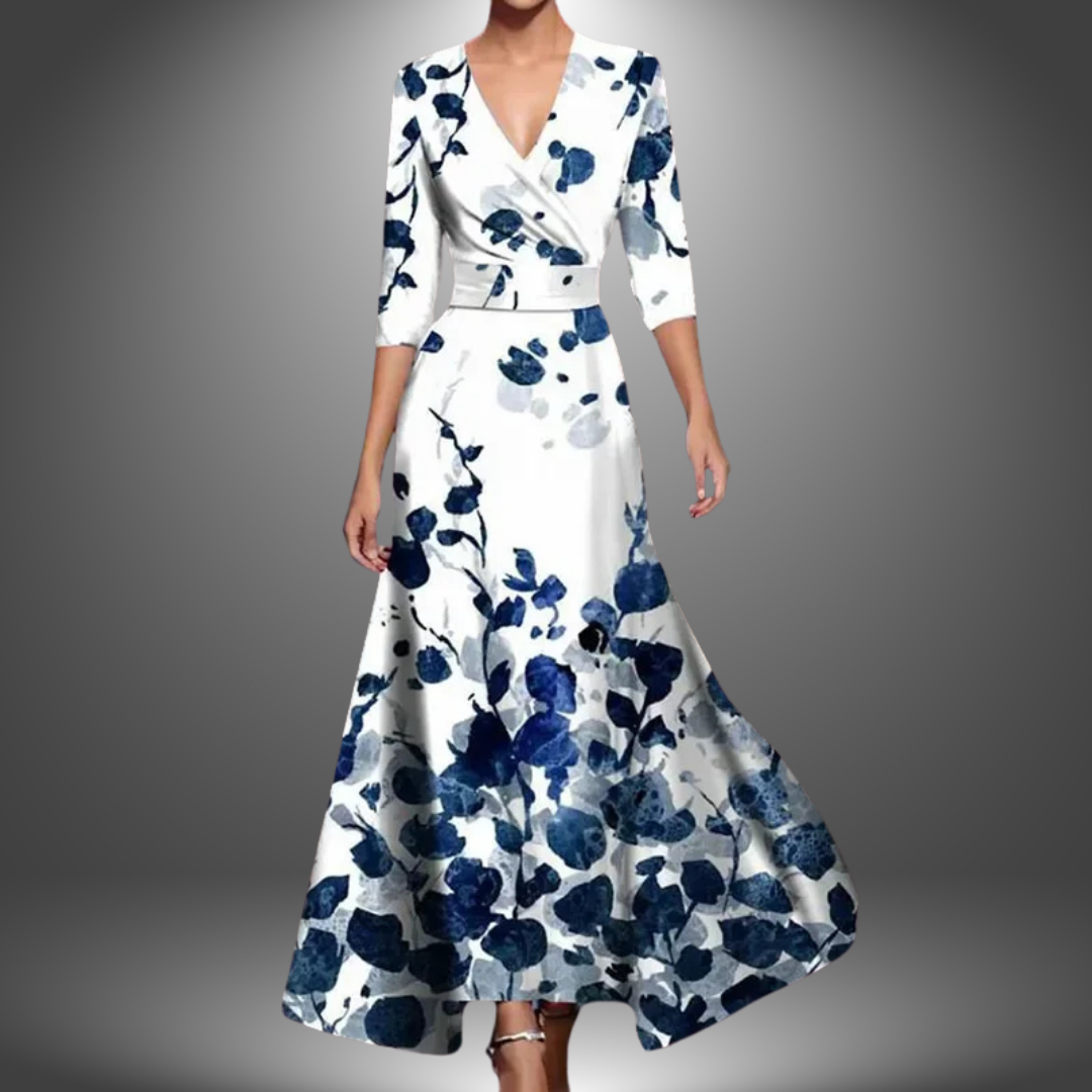 Marianne | Stylový květinový maxidress