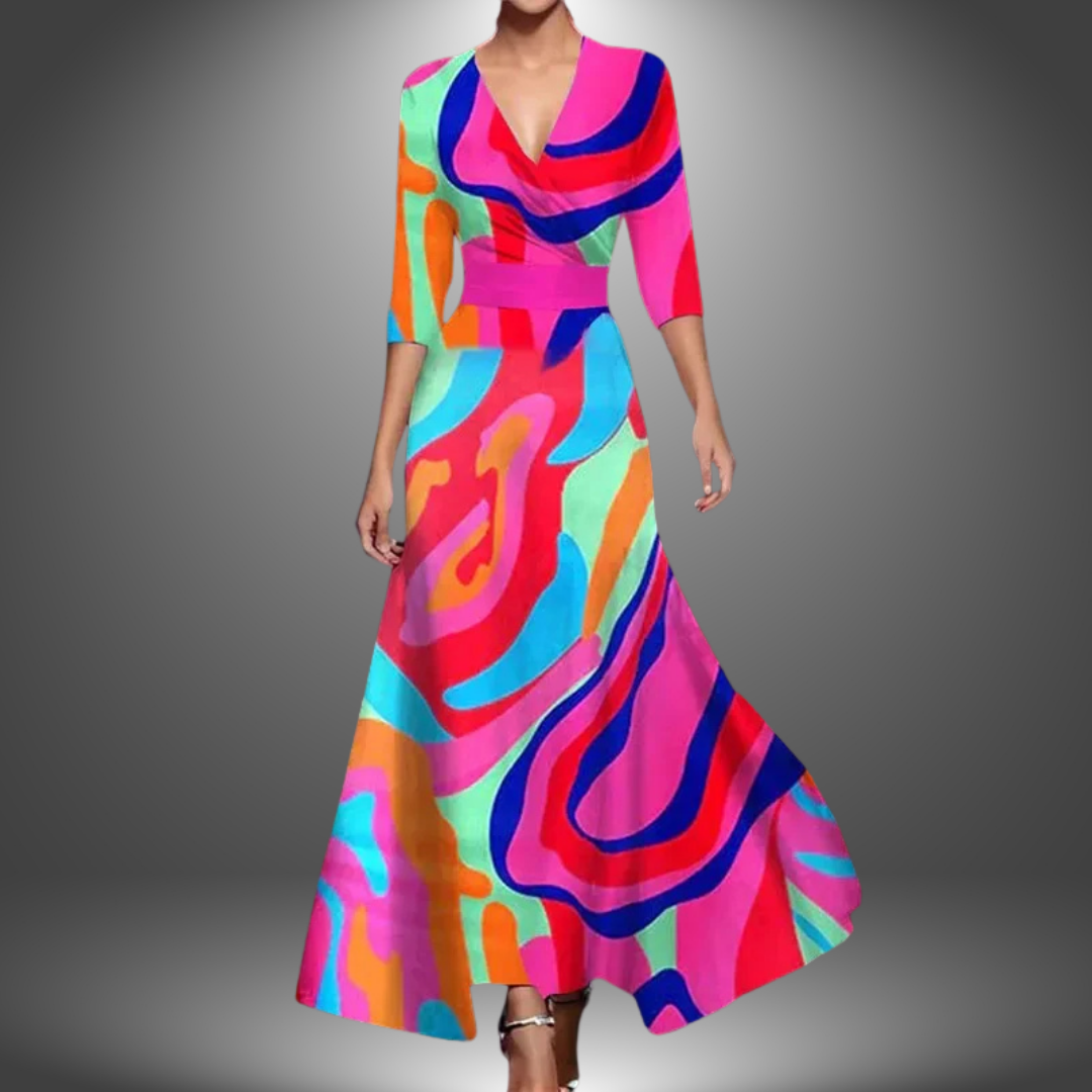 Marianne | Stylový květinový maxidress