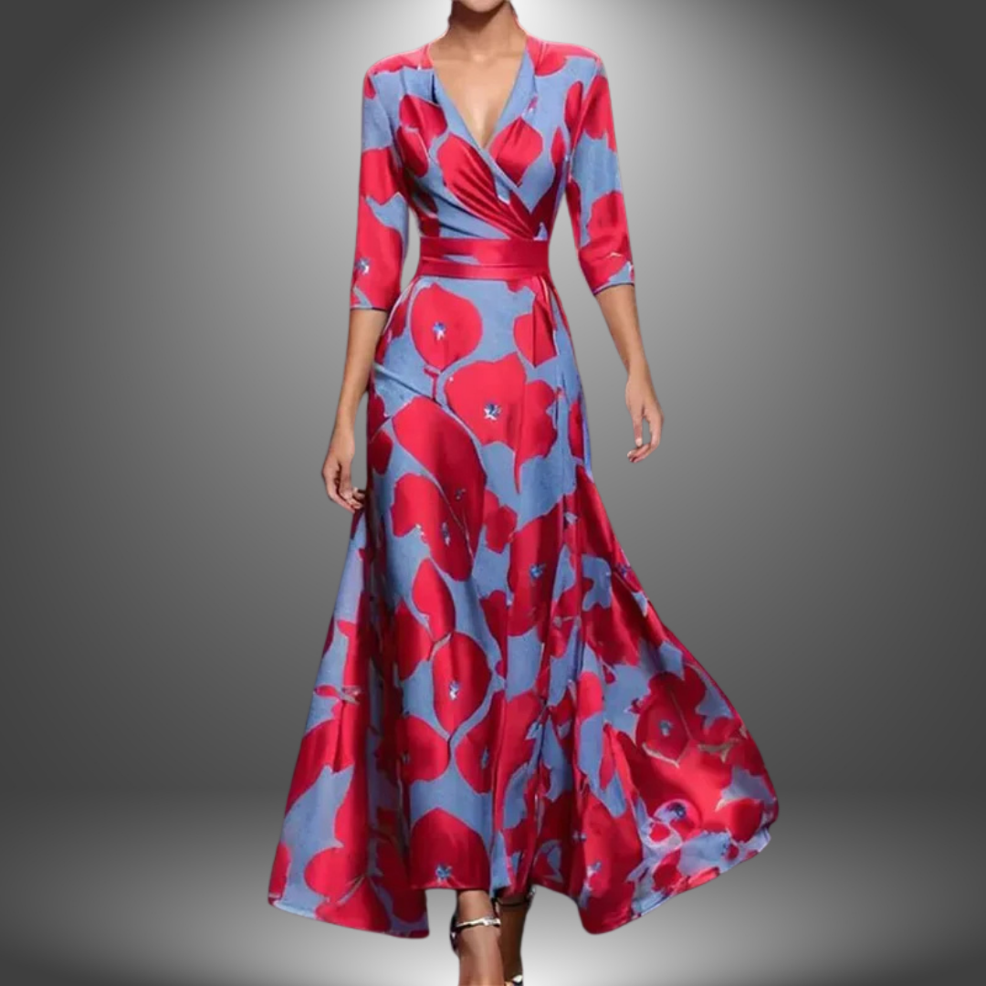 Marianne | Stylový květinový maxidress
