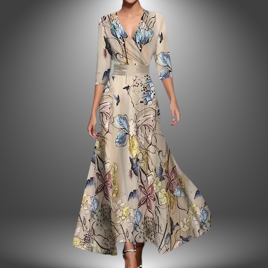 Marianne | Stylový květinový maxidress